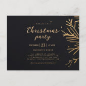 Invitation Carte Postale Fête de Noël Moderne Élégant Festif (Devant)