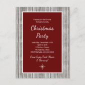 Invitation Carte Postale Fête de Noël Rustic Wood Family (Devant)