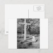 Invitation Carte Postale Fête de Pâques de la Résurrection du Christ (Devant / Derrière)