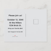 Invitation Carte Postale Fête de quartier de l'automne (Dos)