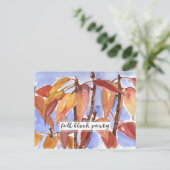 Invitation Carte Postale Fête de quartier de l'automne (Debout devant)