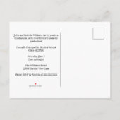 Invitation Carte Postale Fête de remise des diplômes de l'école de médecine (Dos)