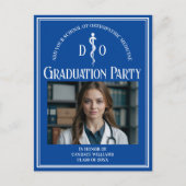 Invitation Carte Postale Fête de remise des diplômes de l'école de médecine (Devant)