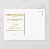 Invitation Carte Postale Fête de remise des diplômes de l'école ostéopathiq (Dos)