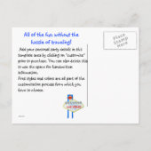 Invitation Carte Postale Fête de style Vegas Date personnalisée (Dos)