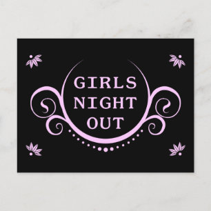 Invitation Carte Postale fête des filles