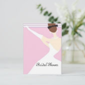 Invitation Carte Postale Fête des mariées (Debout devant)