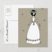 Invitation Carte Postale Fête des mariées (Devant / Derrière)