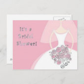 Invitation Carte Postale Fête des mariées (Devant / Derrière)