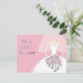 Invitation Carte Postale Fête des mariées (Debout devant)