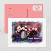 Invitation Carte Postale Fête des mariées (Devant / Derrière)
