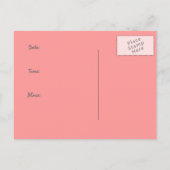 Invitation Carte Postale Fête des mariées (Dos)