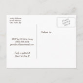 Invitation Carte Postale Fête des mariées Colorée Cupcake Tree (Dos)