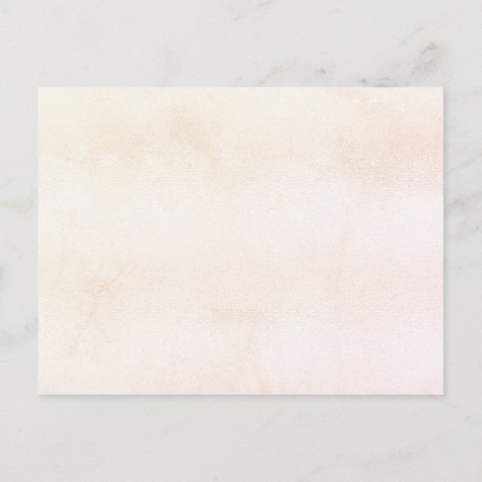 Invitation Carte Postale Fête des mariées crème poussiéreuse fleurs sauvage (Dos)