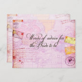 Invitation Carte Postale Fête des mariées Destination Mariage (Devant / Derrière)