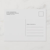 Invitation Carte Postale Fête des mariées florale de tournesol Eucalyptus (Dos)