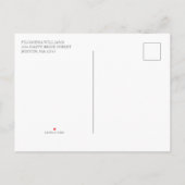 Invitation Carte Postale Fête des mariées géométrique moderne Boho Floral I (Dos)