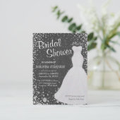 Invitation Carte Postale Fête des mariées | Tableau (Debout devant)