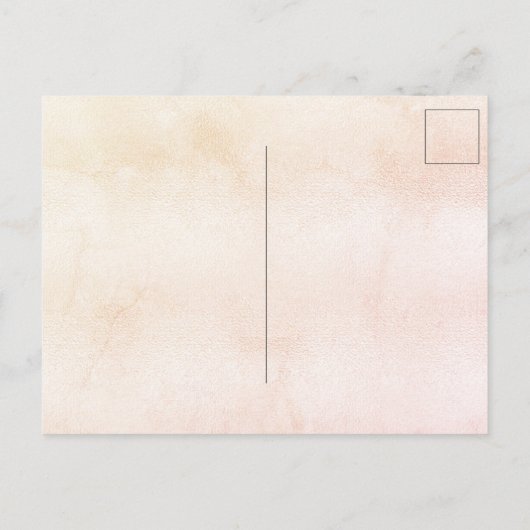 Invitation Carte Postale Fête des mariées tomber amoureux floraux orange (Dos)