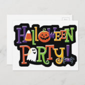 Invitation Carte Postale Fête d'Halloween (Devant / Derrière)