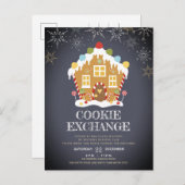 Invitation Carte Postale Fête du Cookie Exchange (Devant / Derrière)