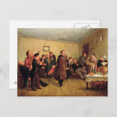 Invitation Carte Postale Fête du marchand (Devant / Derrière)