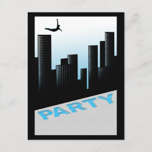 Invitation Carte Postale fête du pool
