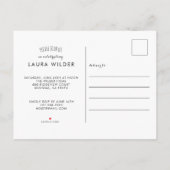 Invitation Carte Postale Fêter la fête de la graduation photo (Dos)