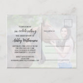 Invitation Carte Postale Fêter la fête de la graduation photo (Dos)