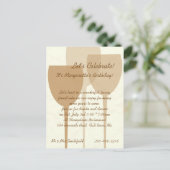 Invitation Carte Postale Fêtons l'invitation d'anniversaire (Debout devant)