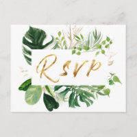 Feuille Tropical Golden Mariage Demande de chanson