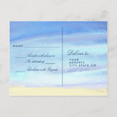 Invitation Carte Postale Feux à cordes sur l'eau RSVP (Dos)