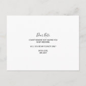 Invitation Carte Postale Fille de fleurs tropicale et romantique rouge (Dos)