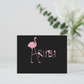 Invitation Carte Postale Flamant rose | Amateurs d'Aruba flamboyants (Debout devant)