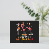 Invitation Carte Postale Flamant rose | Flamant rose des femmes Joyeux Hall (Debout devant)