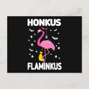 Invitation Carte Postale Flamingoo Honkus Flaminkus Flamingoo Halloween