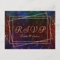 Flammes vibrantes | Aquarelle couleur bijoux RSVP