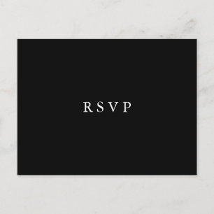 Invitation Carte Postale Fleur de lune Mariage floral RSVP REPAS CHOIX