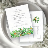 Invitation Carte Postale Fleur du mois de naissance du 21e anniversaire de