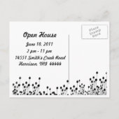 Invitation Carte Postale Fleur sauvage Grad'Carte photo (Dos)