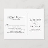 Invitation Carte Postale Fleurs d'aquarelle romantique RSVP Postcard III (Dos)