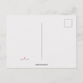 Invitation Carte Postale Fleurs de jardin modifiables (Dos)