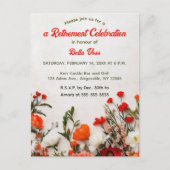 Invitation Carte Postale Fleurs de jardin modifiables (Devant)