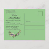 Invitation Carte Postale Fleurs de printemps écologiques sauvages (Dos)