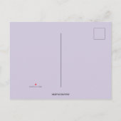 Invitation Carte Postale Fleurs modifiables et papillon pourpre Anniversair (Dos)