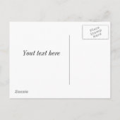 Invitation Carte Postale floral vert - Vous êtes invité - personnalisable (Dos)