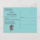 Invitation Carte Postale Flore tropicale Paradis & Oiseaux (Dos)