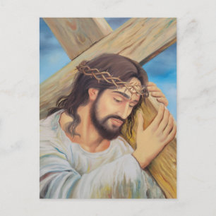 Invitation Carte Postale Foi chrétienne Jésus-Christ