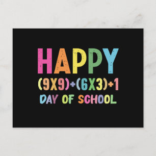 Invitation Carte Postale Formule Mathématique 100 Jours D'école Drôle Prof 
