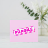 Invitation Carte Postale Fragile (Debout devant)